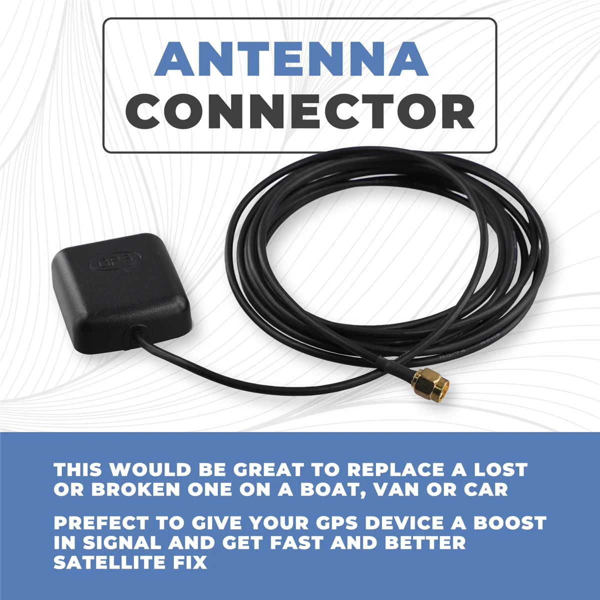 B13C قاعدة مغناطيسية 1575.42 ميجا هرتز سيارة SMA GPS هوائي جوي 3 أمتار #6