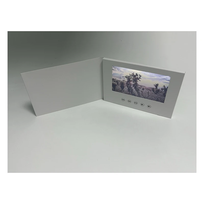 Video Book Card 4GB Lcd Invitation Gift Music Greeting Card Upload Videos Wedding Invite Digital Frame
