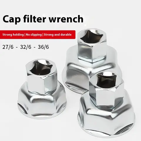 3가지 크기의 오일 필터 소켓 세트 27/32/36mm - 빠른 제거를 위한 범용 자동차 필터 렌치, 전문 필터 캡 도구 키트