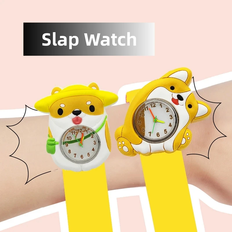 

Cartoon Bat Hero Men Watches Children Birthday, Christmas, and New Year Gifts Kids Slap Watches Baby Toy Clock