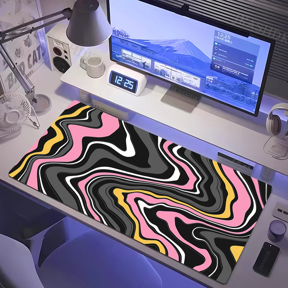 90x40cm Śliczna duża podkładka pod mysz do gier XXL Gamer Computer Keyboard Mouse Mat Strata Liquid Extend Mousepad For PC Big Desk Mat Pads