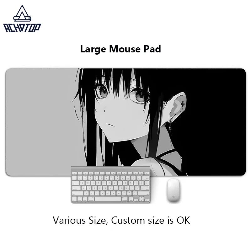 

Anime Girl Desk Mat Protector Gaming Mousepads Office Table Decor Keyboard Long Padding Notebook Computer Gamer Mat