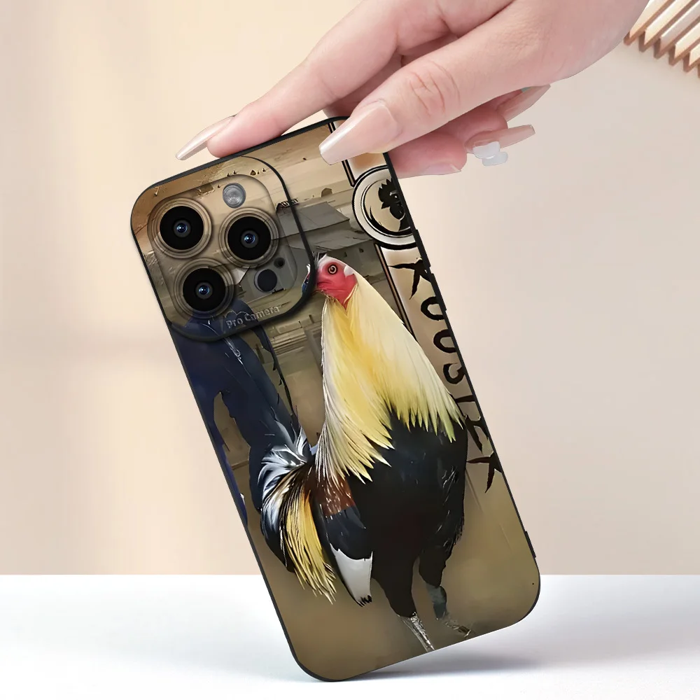 حافظة هاتف بنمط الديك ممتازة، حافظة هاتف غير لامعة جديدة رائجة البيع، مناسبة لهاتف آيفون 17 16 15 14 13 بروماكس. #1