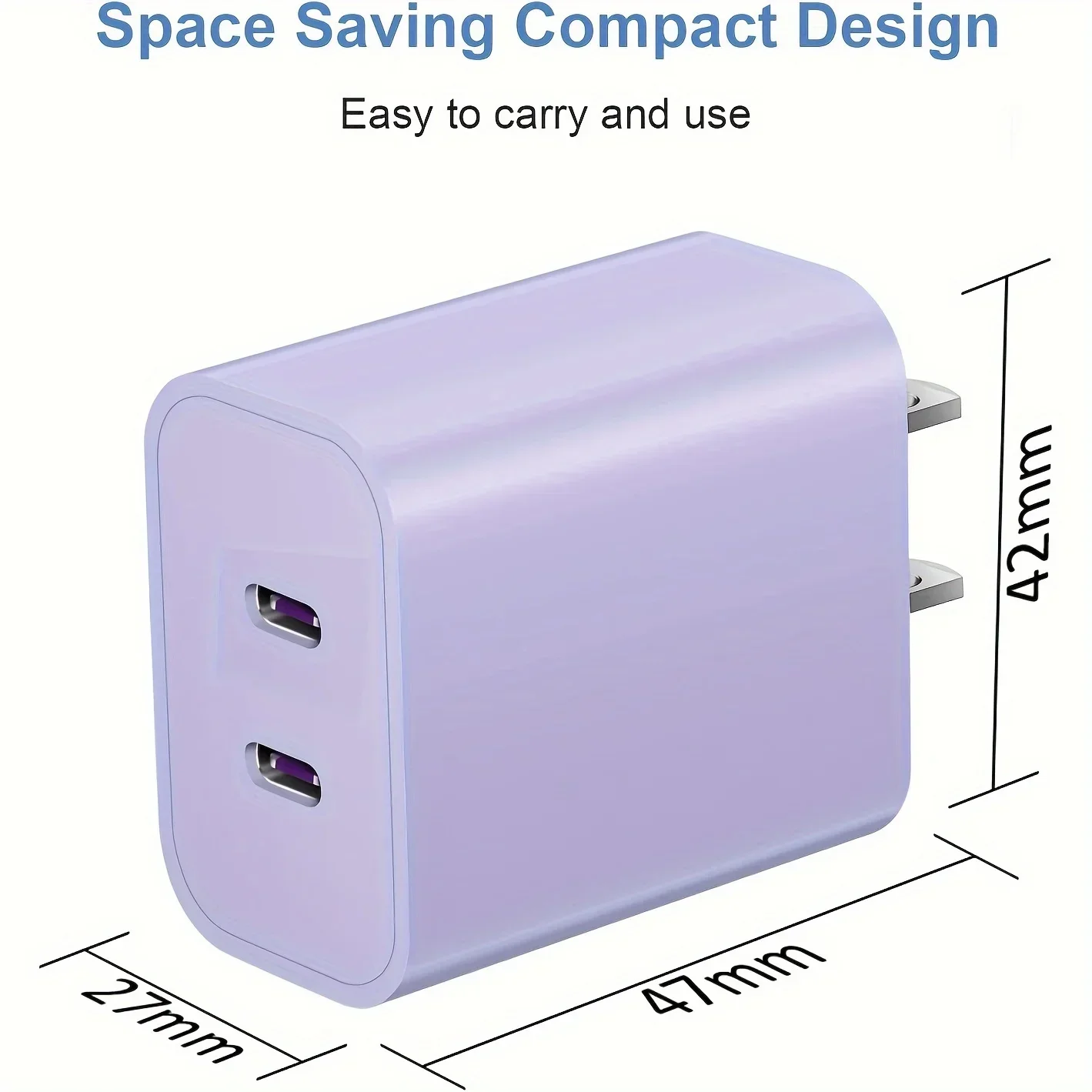 Paquete de 2 enchufes de cargador de pared USB-C de 20W + Cable tipo C de 6 pies a Lightning para IPhone 14/14 Pro/13/12/11/XS/ XR/X/iPad/AirPods