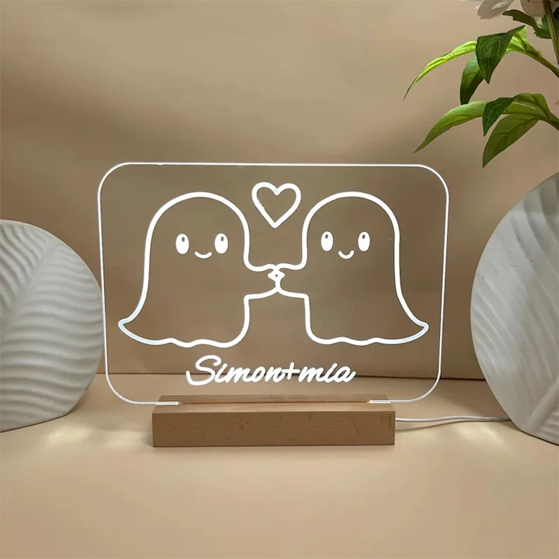 

Personalized Gift Customized 3D Photo Lamp for Valentine's Day , Birthday Night Light 7 Color 3D Lamp Custom Photo & Text Lamps