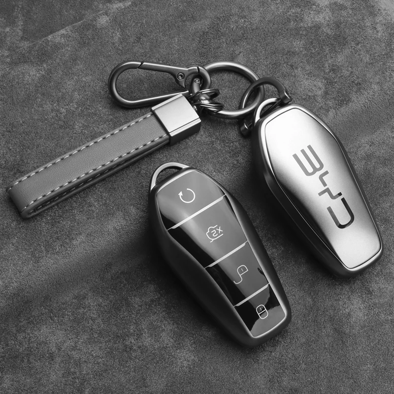TPU-Autoschlüsselhülle für BYD Seal Song Plus Atto 3 Dolphin Han EV Tang Qin U Dmi Yuan Pro Schutz Schlüsselanhänger Zubehör – Detail 5