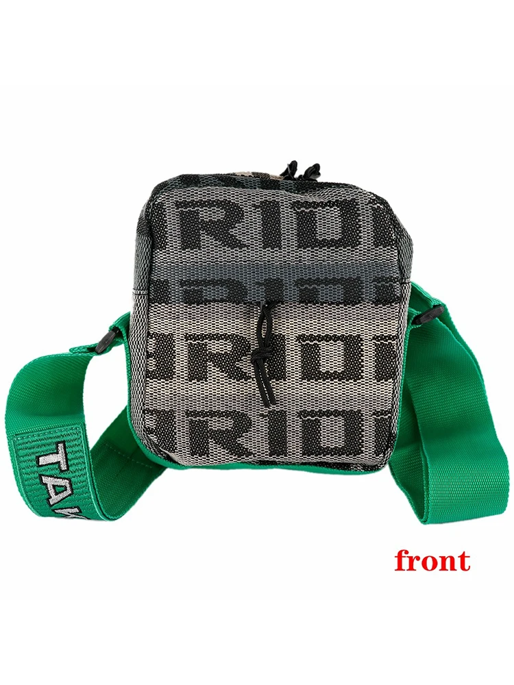 JDM Sle Takata Bride Racing Marsupio a tracolla in tessuto Borsa in tessuto alla moda Borsa per il tempo libero per auto Modin Street Faion