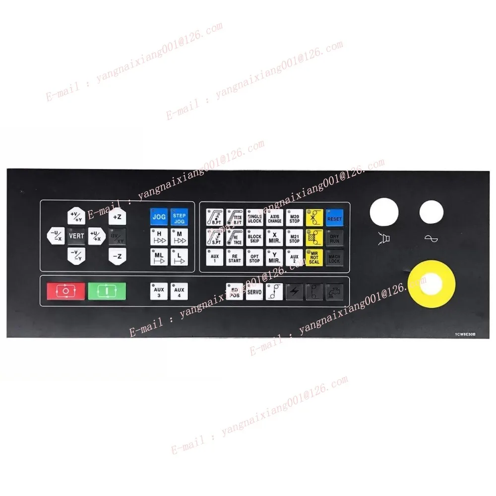EDM Push-button Panel Set,numeric Key Film,F Keyboard Panel WEDM Control Panel Button Film for Chmer Low Speed Wire Cut Machine