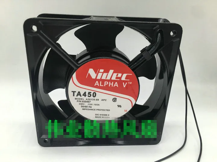 

Free shipping new Nidec 12038 TA450 A30135-89 230V 12cm cabinet cooling fan