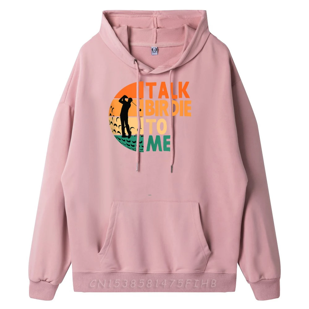 Mans Long Sleeve Talk Birdie To Me Golf Hoodies Vintage Hoodies Graphic Normal Round Neck Coats