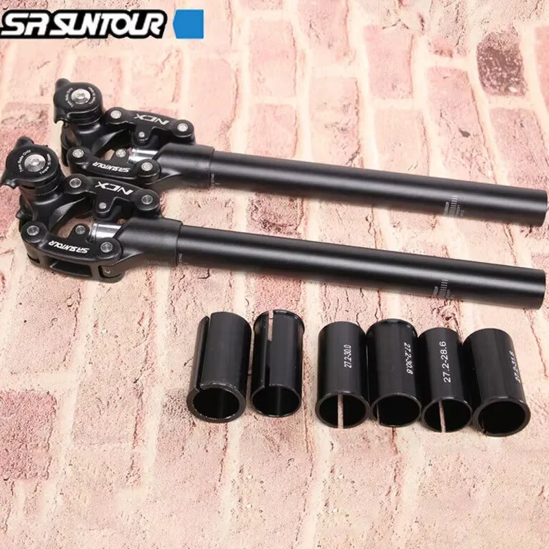 SR SUNTOUR NCX Bicycle Suspension Seatpost 27.2 28.6 31.6 33.9mm*350mm Bike Damping Seat Tube Shock-absorbing MTB Seat Post