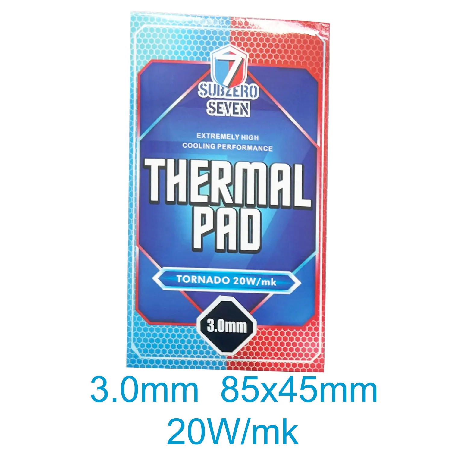 1pcs SubZero Seven 7 20W/mK Thermal Pad 100x100mm 85x45mm Soft Silicone Heat Dissipation Pad for CPU GPU Motherboard Cooling