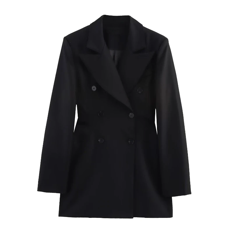 

Spring and Autumn new women's clothing double placket comfortable and beautiful temperament dress style long coat casual style