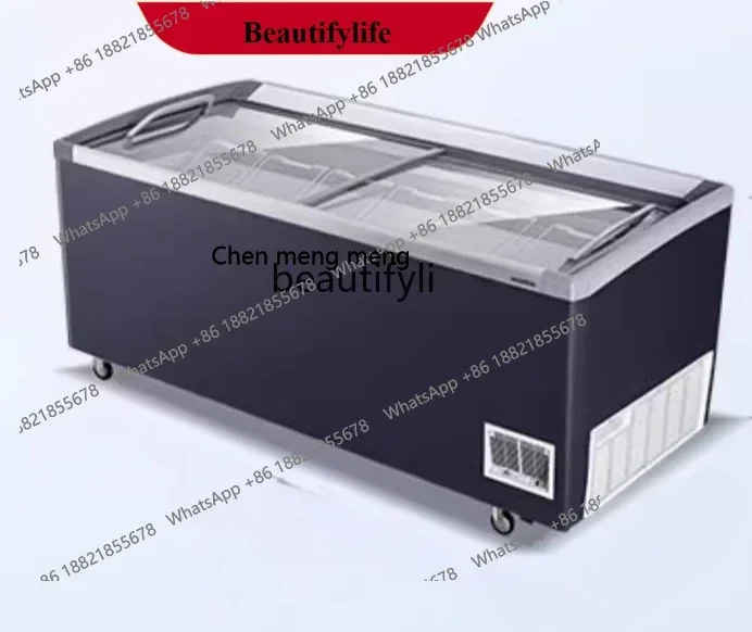 

A01 602L Комбинированный островной шкаф Шкаф для мороженого, шкаф для мороженого Круглосуточный магазин Супермаркет Горизонтальный