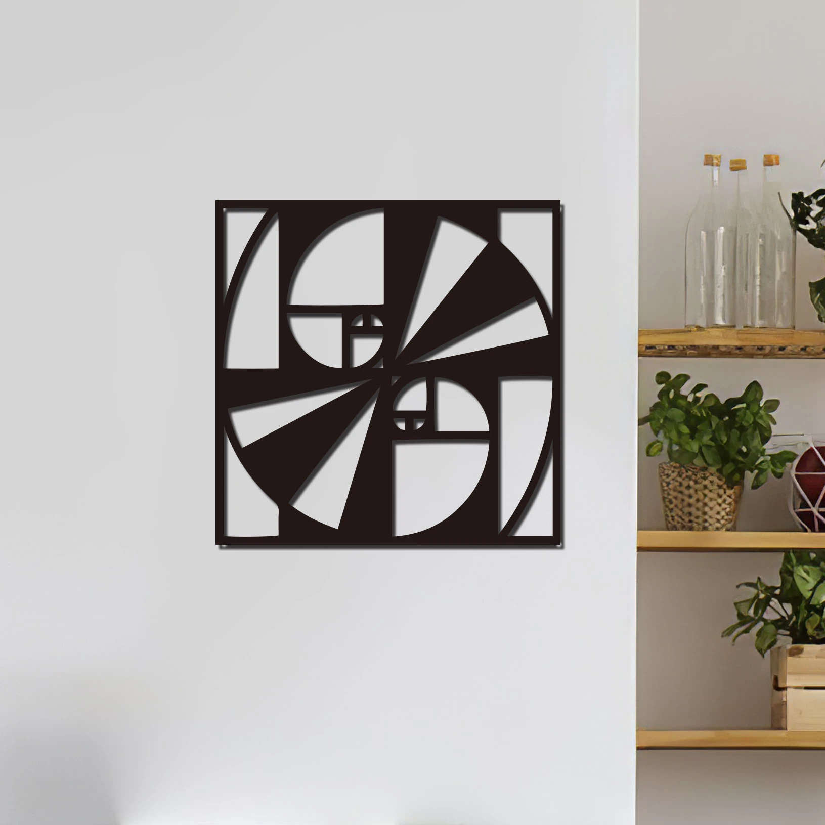 

1pc Golden Ratio Metal Wall Art, Modern Wall Art, Therapist Office Decor, Wall Hangings, Aesthetic Room Decor, Room Decor Gift