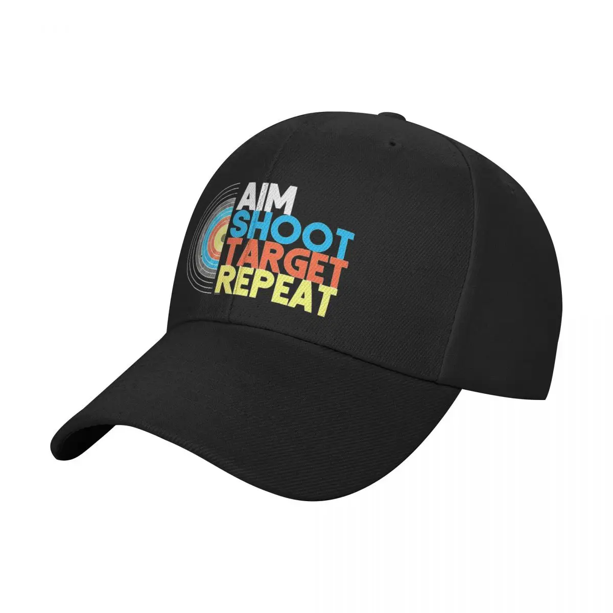 Aim Shoot Target Repeat Archery Sports Archer Baseball Caps Sun Caps Hats Adjustable Snapback Caps Fishing Hat Summer Hats