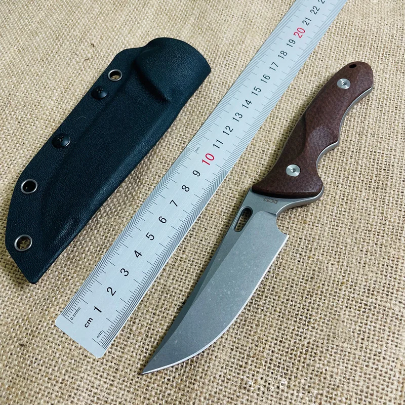 

Fixed Blade Hunting Knife DC53 Steel Outdoor Camping Knife Portable Jungle Adventure Survival Tools Knives