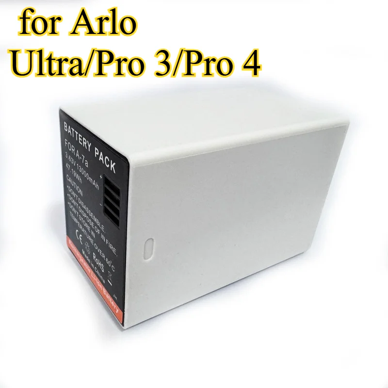 

13000mAh FOR A-7a Replacement Battery for Arlo Ultra/Pro 3/Pro 4 & A-7a/Pro XL for Arlo Cameras High Capacity Long Lasting Power