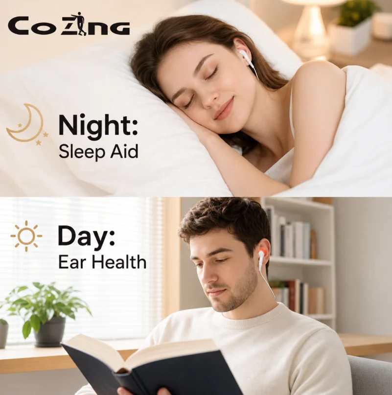 Vagus Nerve Stimulator for Sleep Disorders Anxiety – Portable CES Device with Laser Acupuncture for Home Use