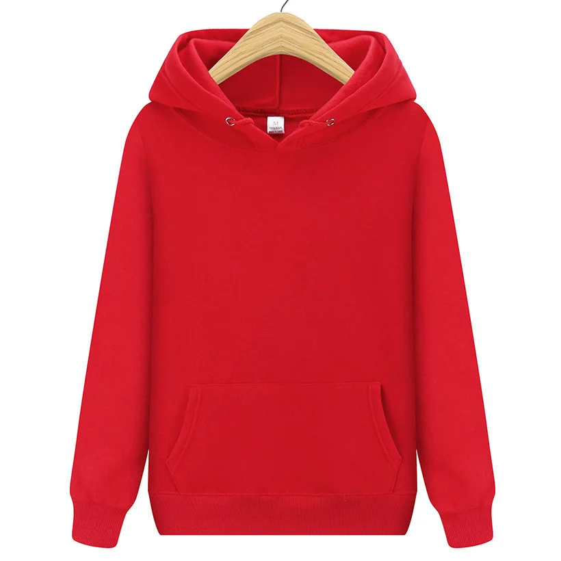 Large Size Solid Color Outdoor Sports Hoodie Fleece Hooded Sweatshirt Casual Comfy Unisex Design for All Seasons