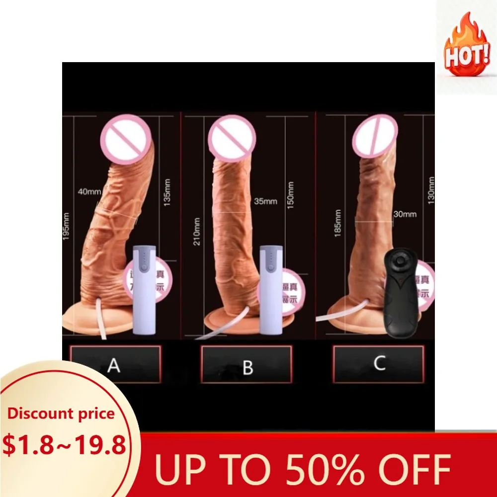 New Female Masturbator Vibrating Ejaculating Dildo For Men Realistic Dildos Anal Plug Dildo Vibrator For Couples Intimacy Goods