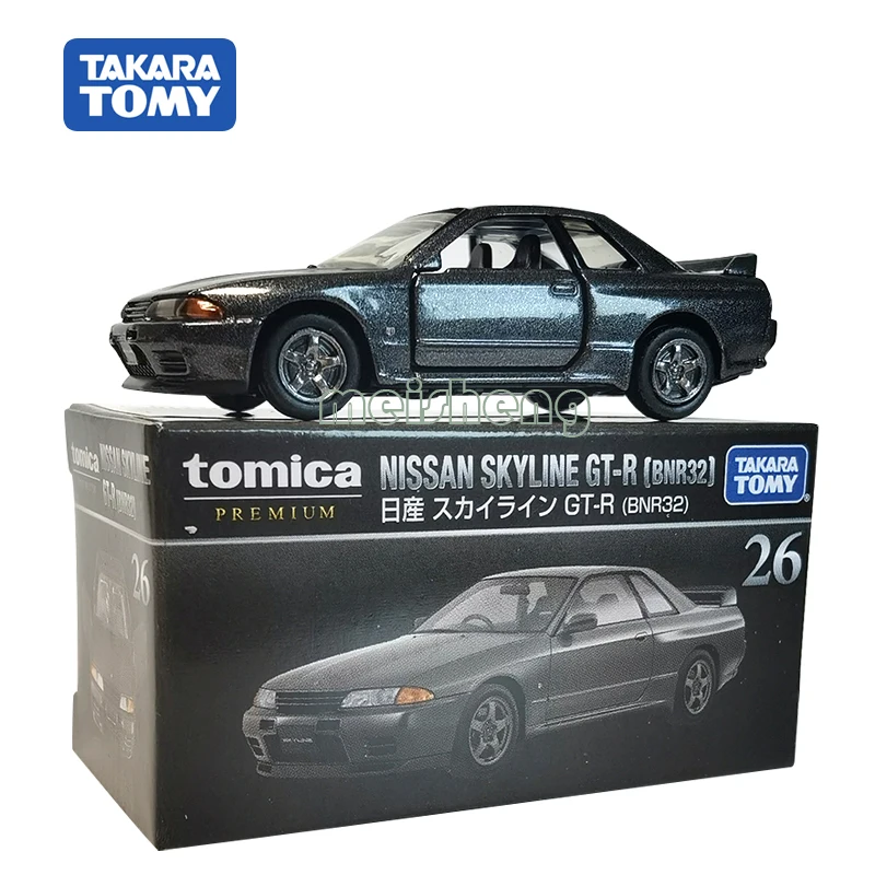 TakaraTomyTomica Premium TP Scale Car Model TP26 Nissan GT-R(BNR32) Kids Room Decor Halloween Xmas Gift Toys for Baby Boys Girls