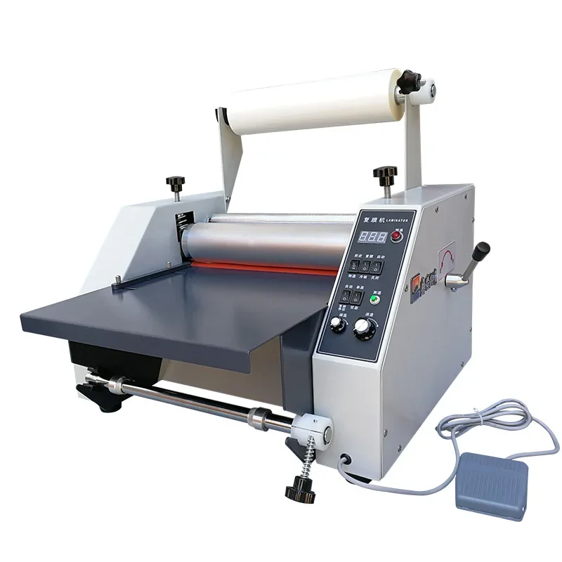 Laminating machine 350 steel roller large A3 high speed hot and cold laminating film automatic