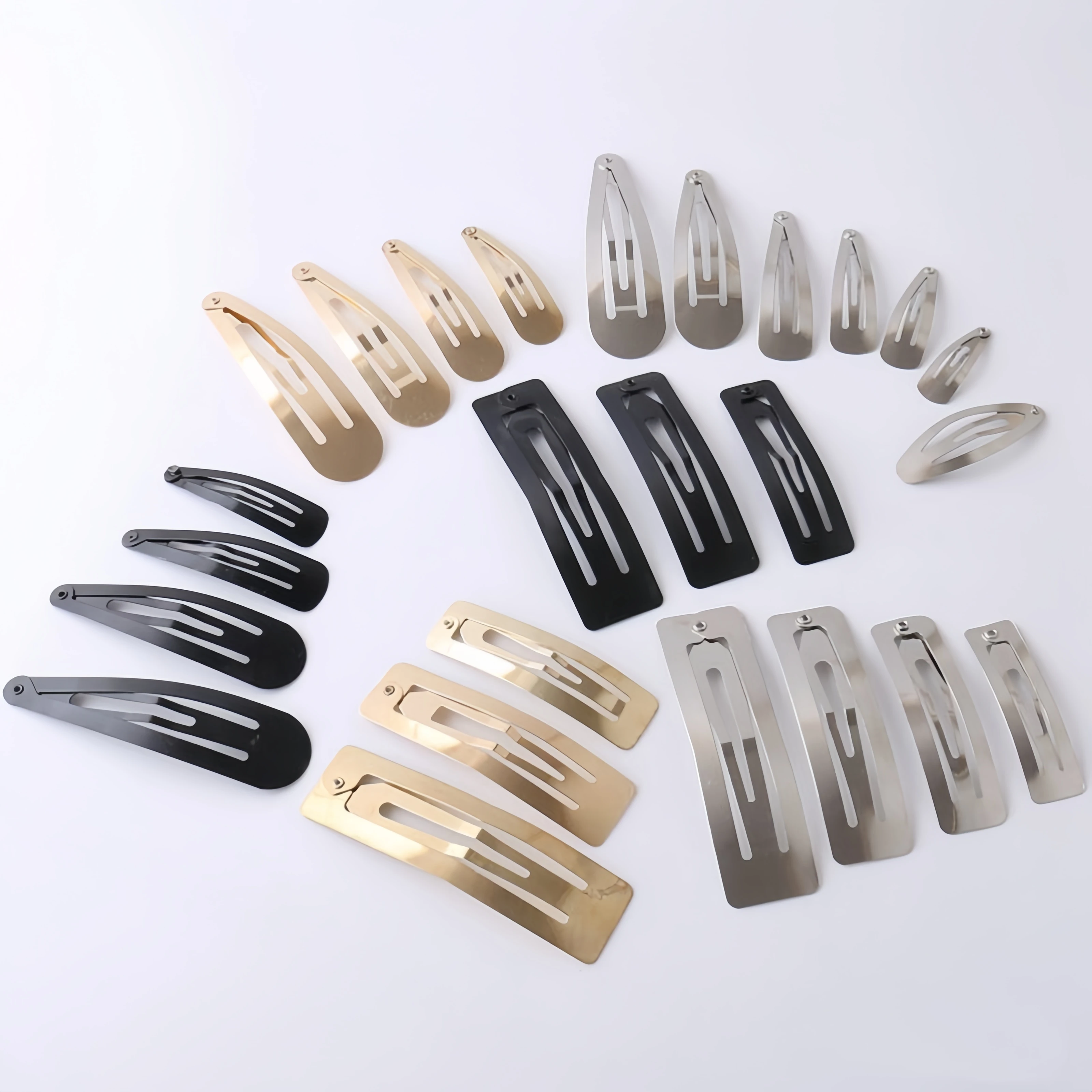 10 stücke Metall Haars pangen Snap Alligator Haarnadeln Basis für DIY Schmuck machen koreanische Perle Bogen Haar griff Einstellung Haar Zubehör – Detail 3