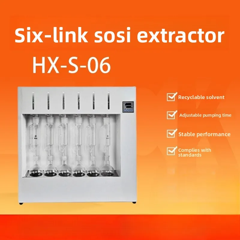 

Six Soxhlet Extractor Laboratory Crude Fat Tester
