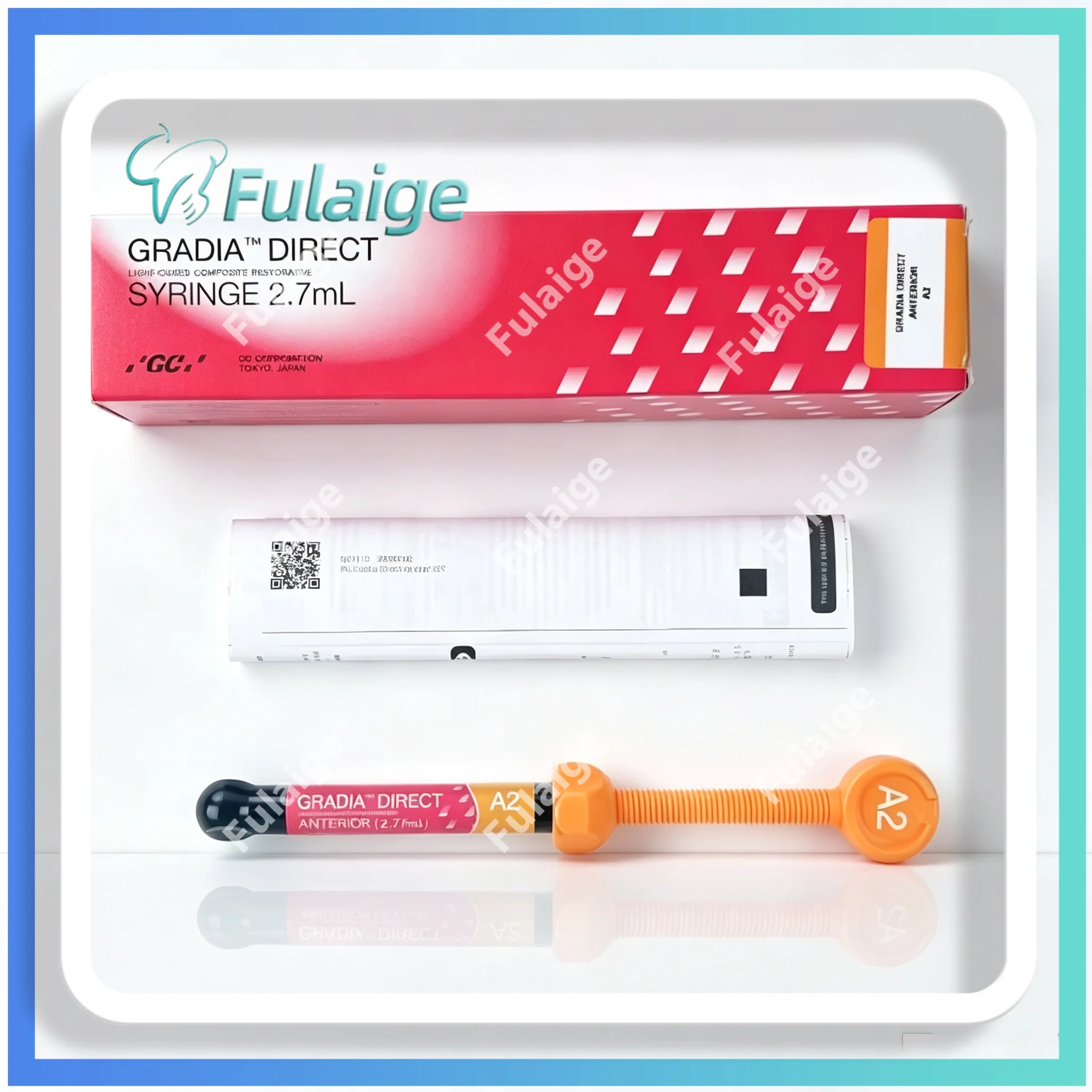 2.7mL Dental Filling GRADIA DIRECT Light-Cured Composite Restorative Syringe for Anterior/Posterior Teeth GC Resin