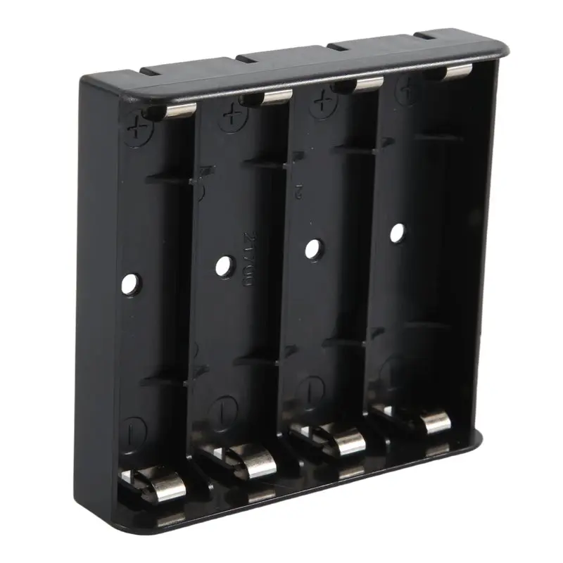 ABZZ-4X 21700 Battery Holder Storage Box Case ABS Fireproof Power Bank Cases Slot Batteries Container With Shrapnel