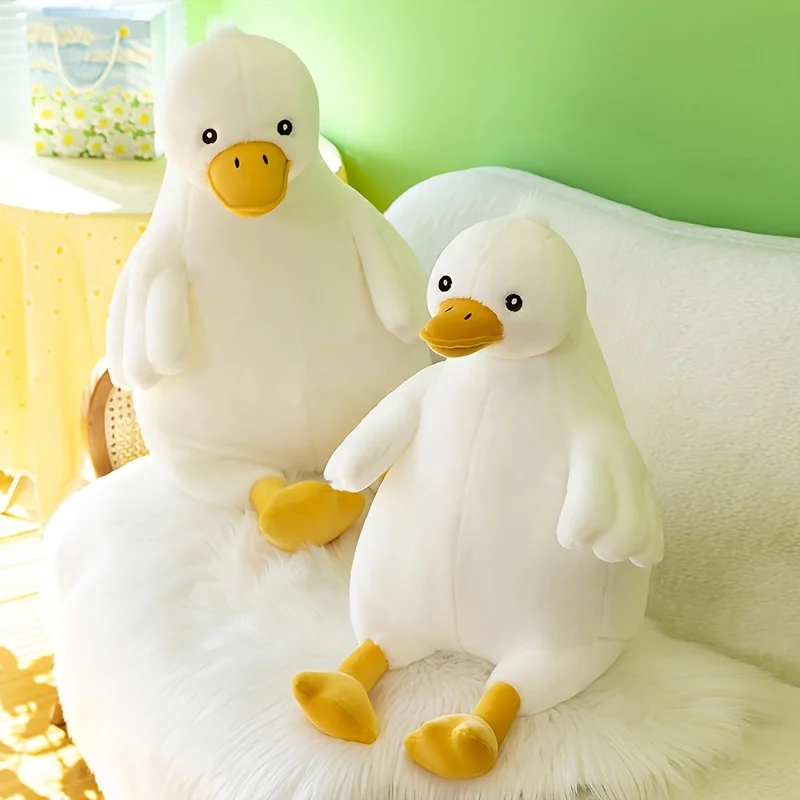 43cm goose plush pillow, silly goose plush toy, comfortable and soft, high-quality filling cotton, suitable for living room