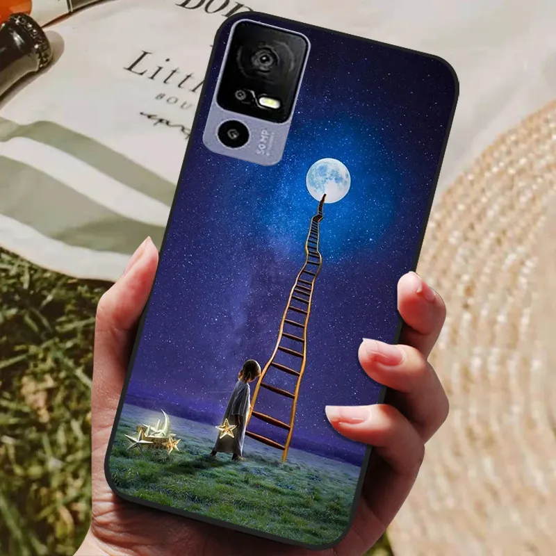 Phone Case For TCL 40R 5G Cases  Soft Silicone Cover For TCL 40 R 5G T771A Fashion Case TCL40R 40R Coques Shockproof Shell