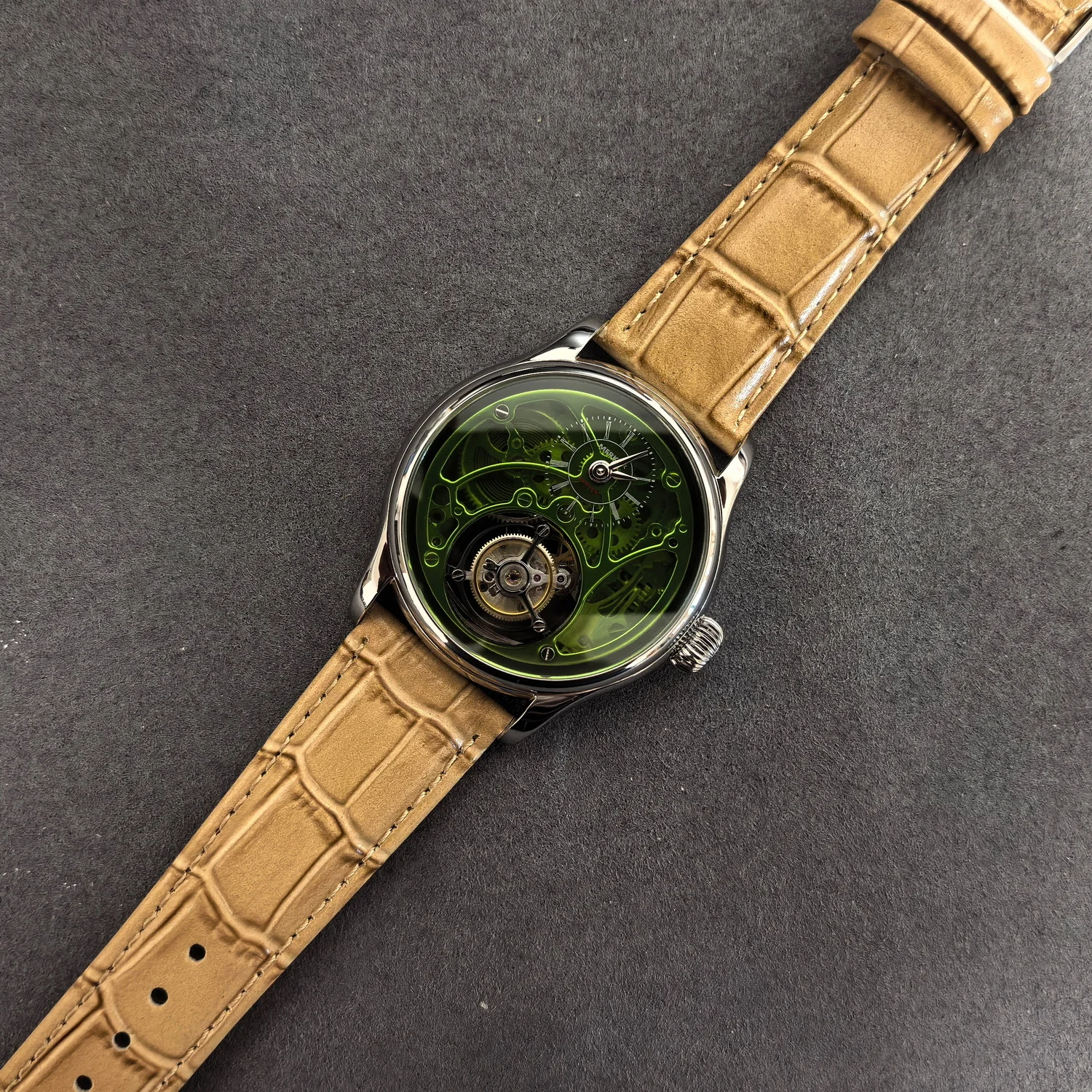 

Мужские часы PIERRE PAULIN с турбийоном, роскошные механические наручные часы 42 мм, сапфировое стекло, водонепроницаемость 30 м