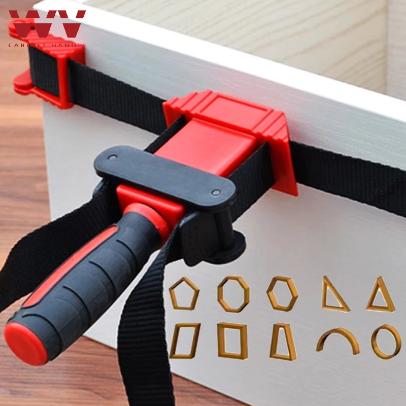 4M Adjustable Band Clamp,Nylon Strap Clamp with 4Jaws Corner Holder for Picture Frame Woodworking Furniture 90 Degres Strap Clip