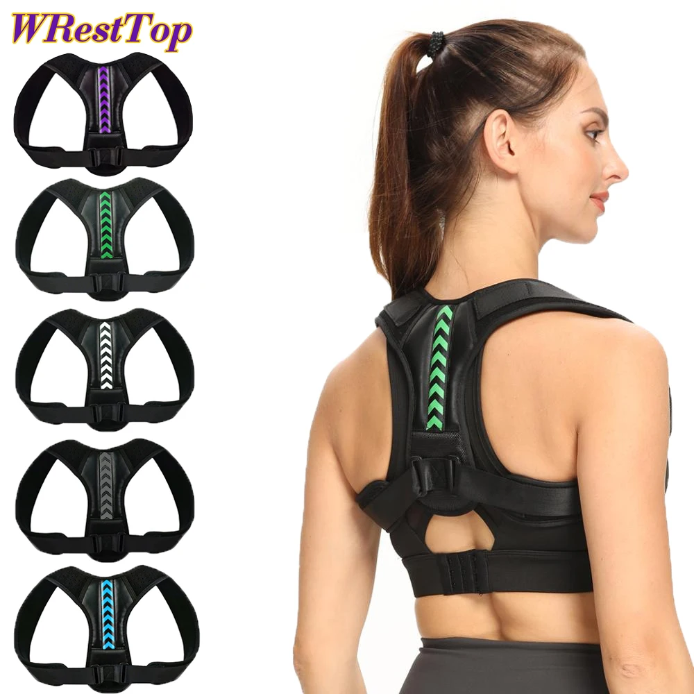 Adjustable Back Posture Corrector Belt for Men Women Clavicle Spine Straightener for Pain Relief from Neck, Back & Shoulder