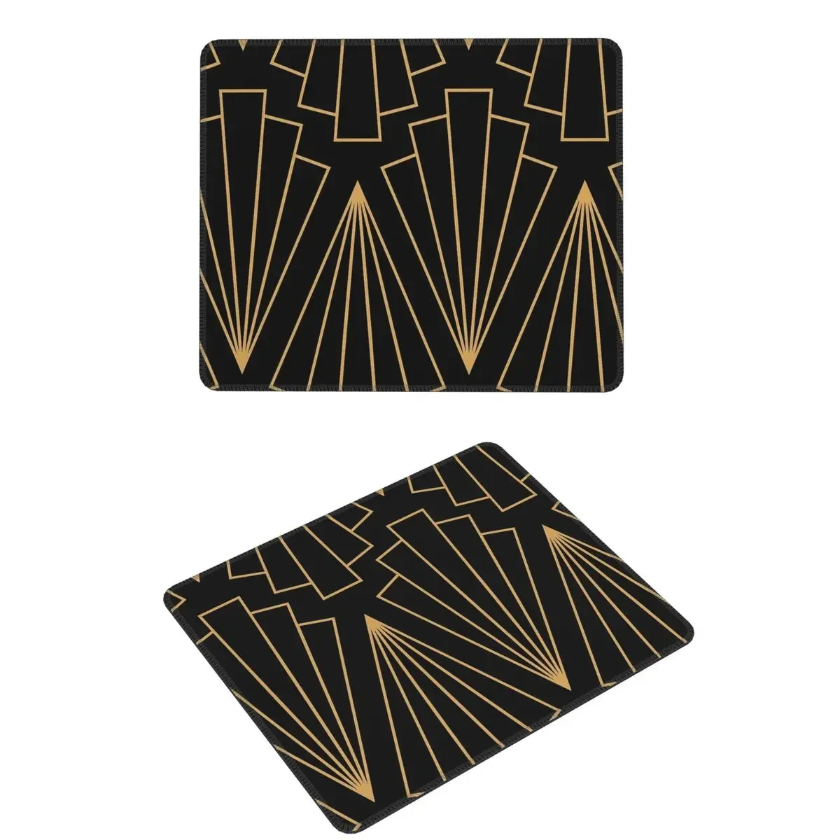 Gold And Black Art Deco Pattern Mouse Pad Computer Keyboard Mouse Mat Gamer Laptop Desk Mat Office Table Mats