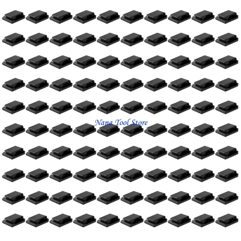 31GJ 100 Pieces Removable Wire Holders for Organizing Cables on Desk Wall & Vehicle