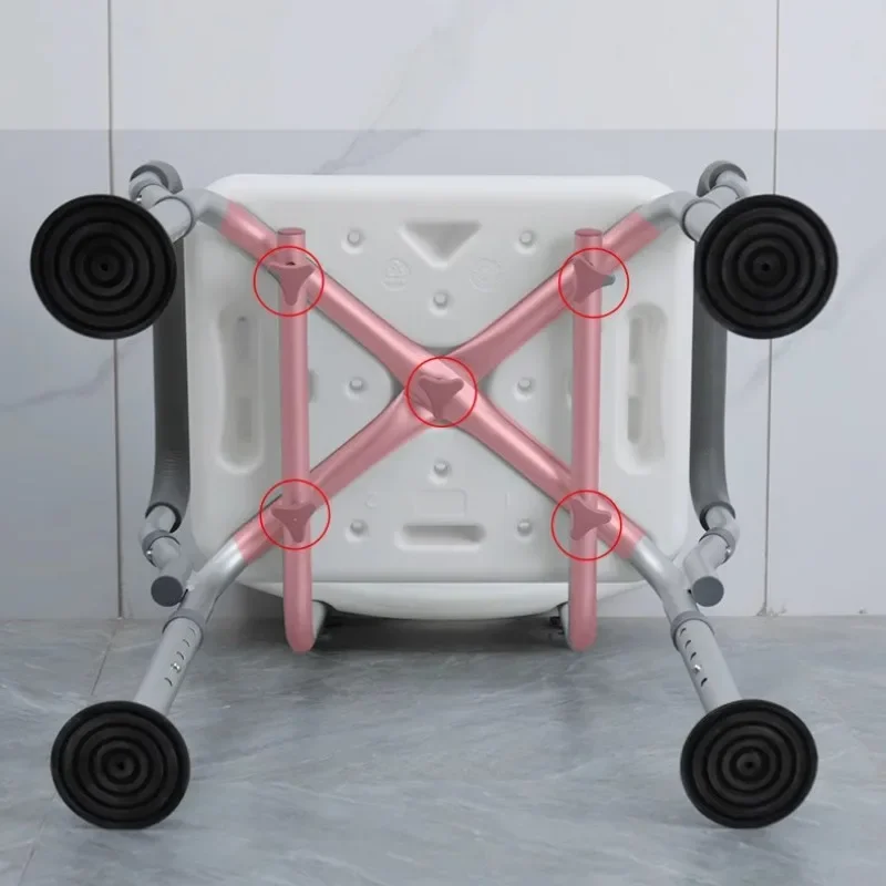 Footrest Rest Auxiliary Bathroom Chairs Mobile Tabouret Pliant Stool Toilet Disabled People Muevle Silla Ducha Elderly Furniture