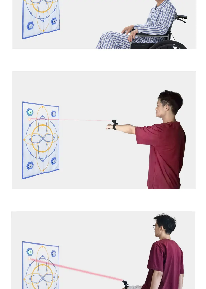 Multifunktionaler Laser-Bewegungserkennungs-Trainingsausrüstung für die dynamische neurale Rehabilitation in der Taille und Gliedmaßen – Detail 7