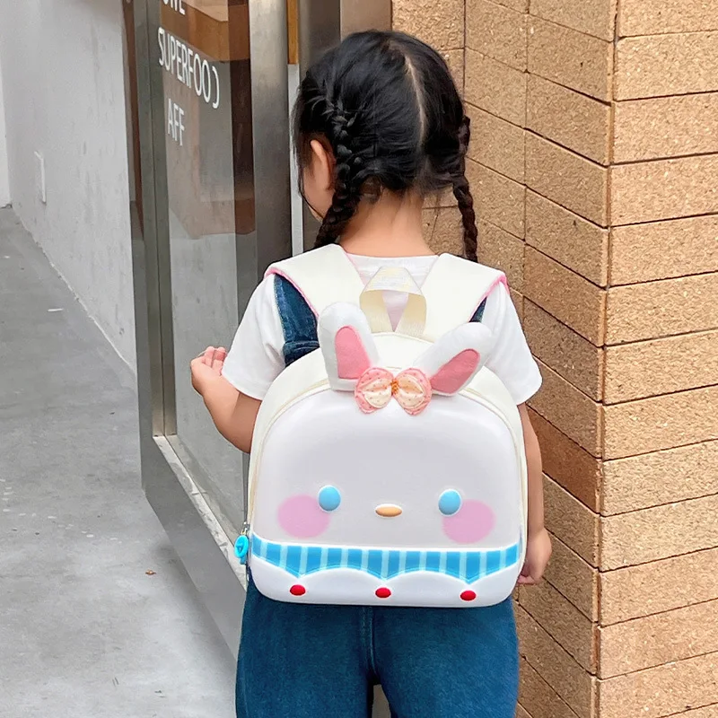 Girls Backpack Cute Rabbit Kindergarten School Bag Fashion Cartoon Shoulders Bag High-capacity Outdoors Travel Bag Kids Gifts