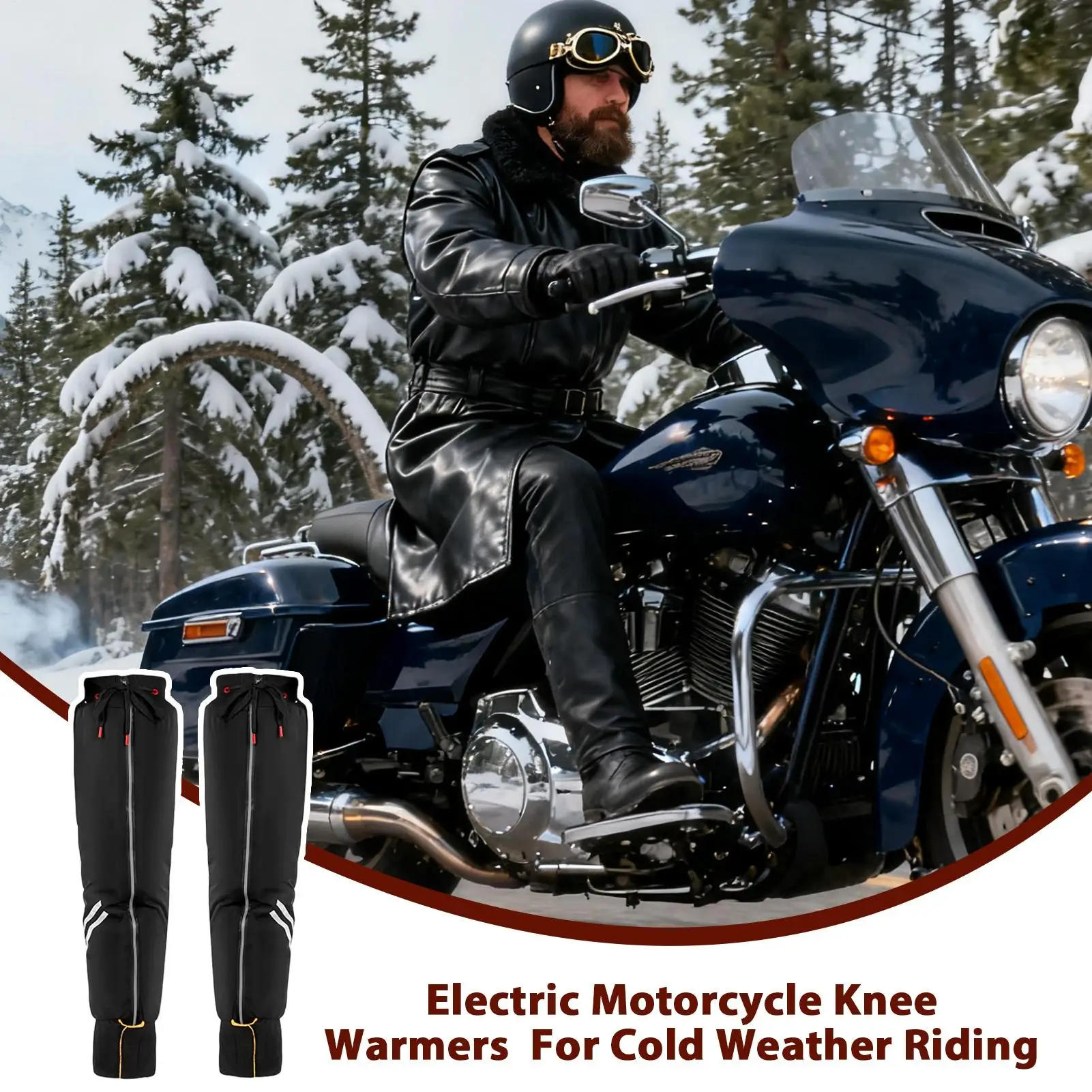 

Motorcycle Knee Guards Knee Warm Pad Windproof Leg Covers For Mountain Trails Highway Riding Track Racing Motorcycle Training