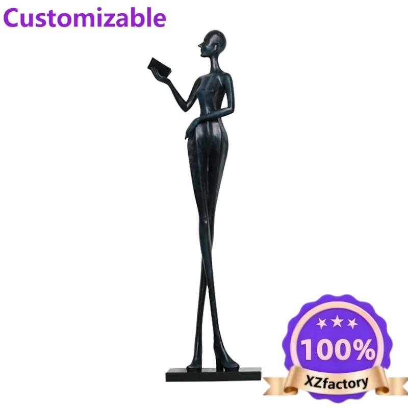 Factory Direct 2026 Welcome figure sculpture floor-to-ceiling ornament Hotel lobby Living room Sales office Decoration of abstra