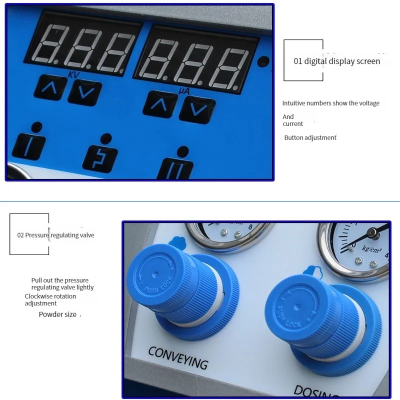 Cup Type Elektrostatische Poeder Experimentele Spuitpistool Test Spuitmachine Plastic Poeder Sampling Spuitapparatuur
