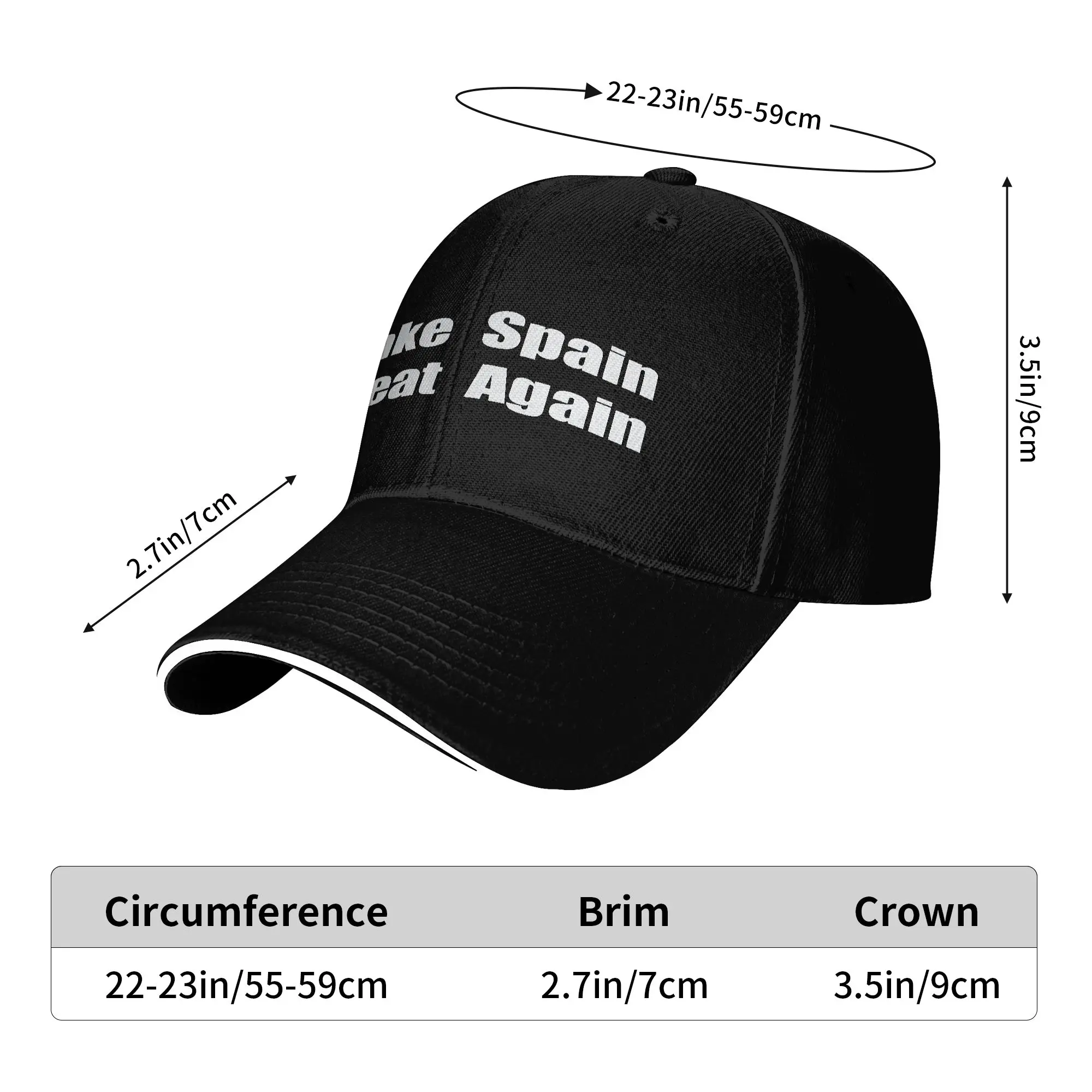 Espana Make Spain Great Again Baseball Cap  Fashion Trucker Hat Summer Women Men Running Hippie Baseball Caps