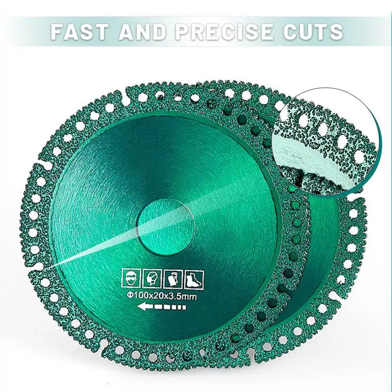 

100mm Ceramic Cutting Disc Multi-function Thin Saw Blade Wheel PVC Graniet Marmer Cutting Blade Sharp Brazing Dry Cutting Disc