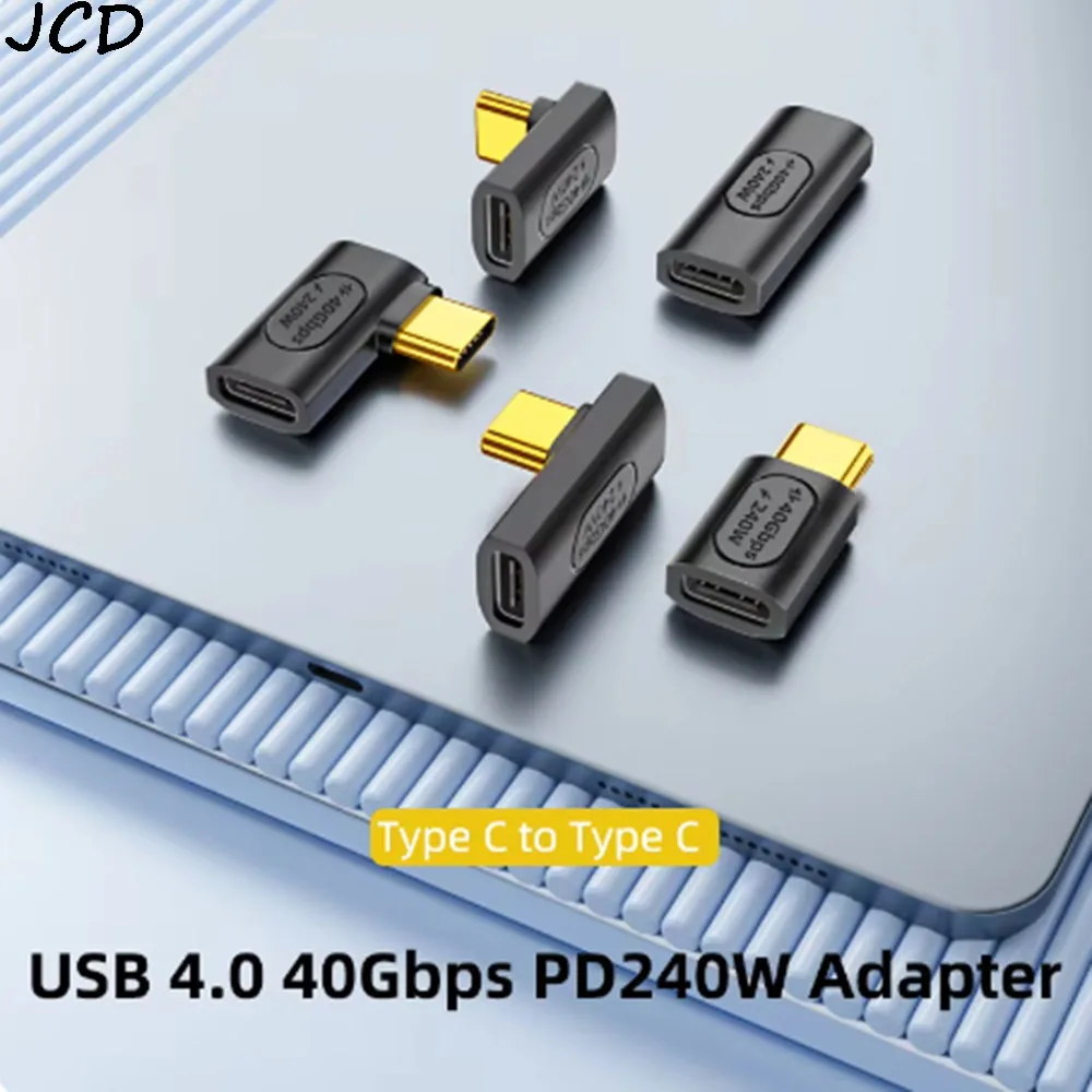 1Pcs USB C to Type C Adapter USB4.0 40Gb PD240W Thunderbolt3 8K@60Hz 48V 5A Fast Charging Converter OTG Data Adapter For Macbook