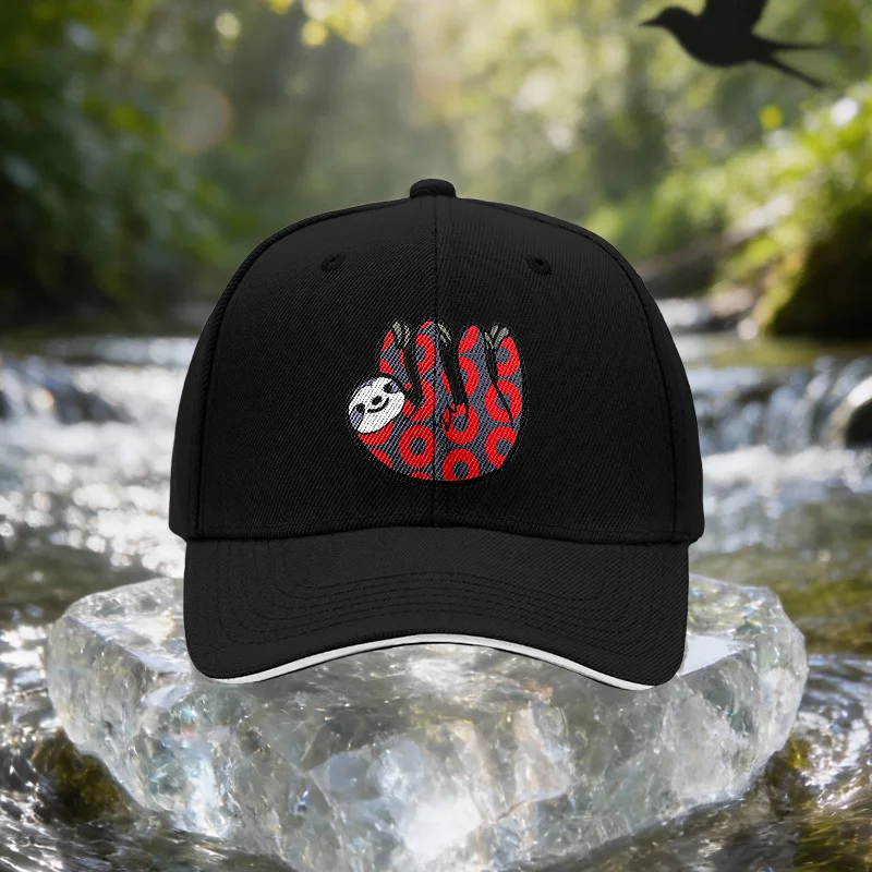 Sloth Cap for & - Adjustable Unisex Baseball Hat with Sloth Pattern, Lightweight Outdoor Sun Hat Suitable for Travel, Parties, B