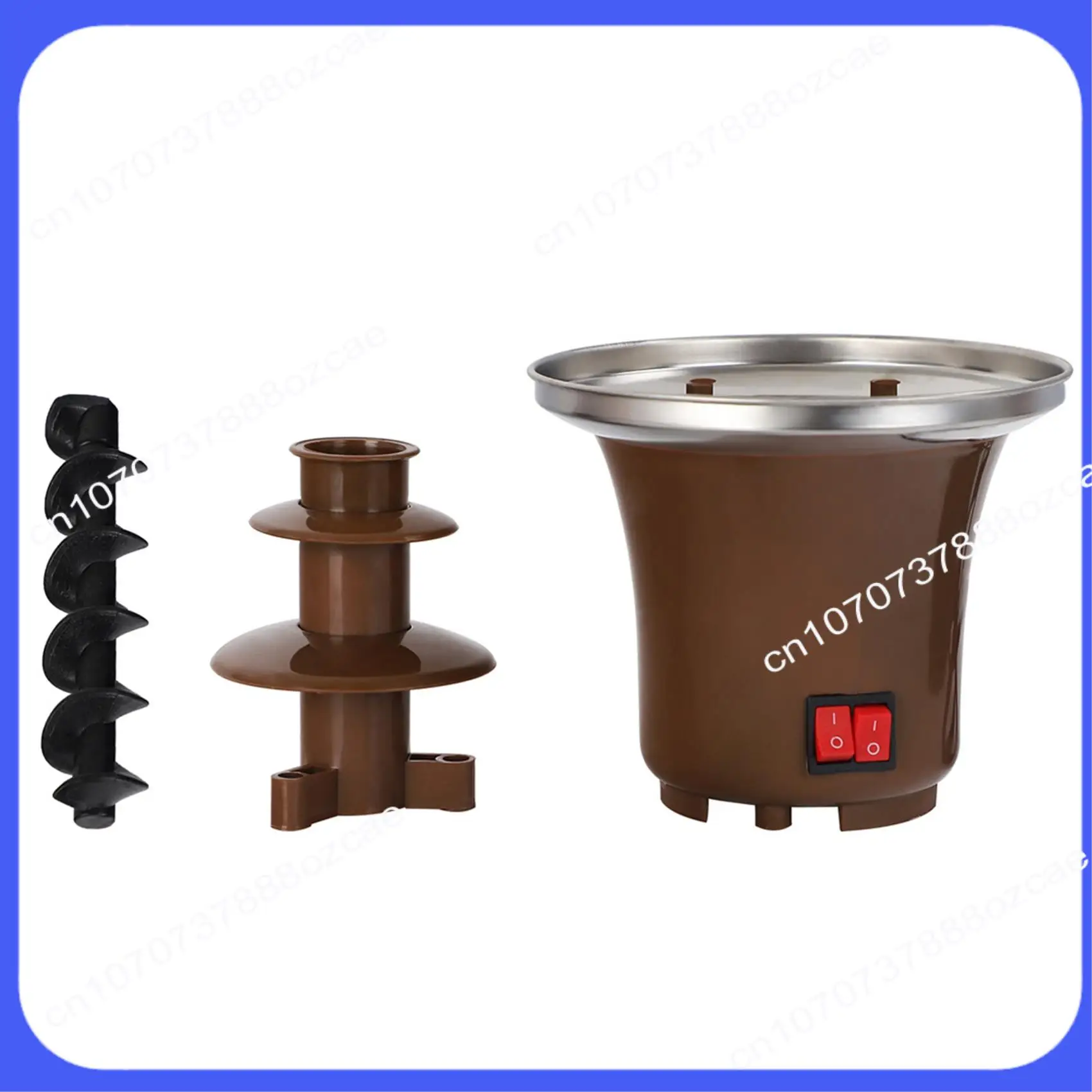 Fonte de chocolate doméstica a26p, máquina automática de fusão de pote quente com torre de derretimento de aquecimento, chocolate caseiro