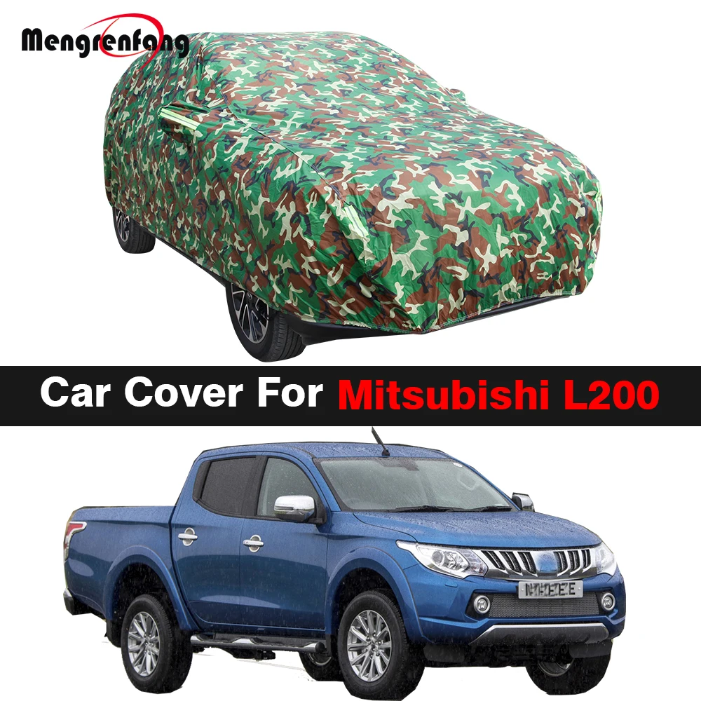 Camouflage Car Cover Truck Anti-UV Sun Shade Rain Snow Resistant Cover For Mitsubishi L200 Strada Triton Sportero Hunter Strakar